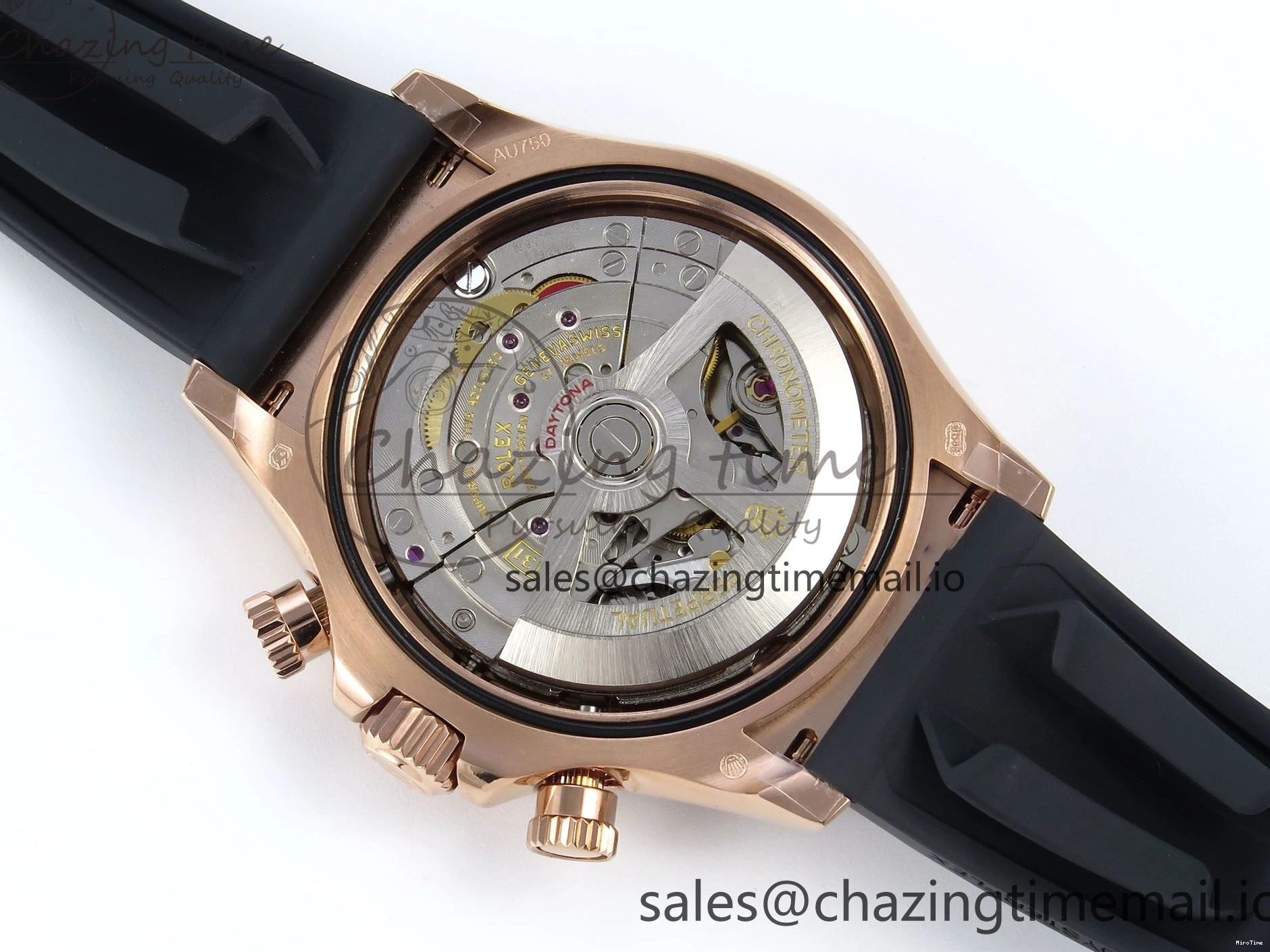 MiroTime 0516 Daytona 126515 QF 1:1 Best Edition Black RG Diamonds Dial on Oysterflex Strap SH4131 V Sophisticated 701
